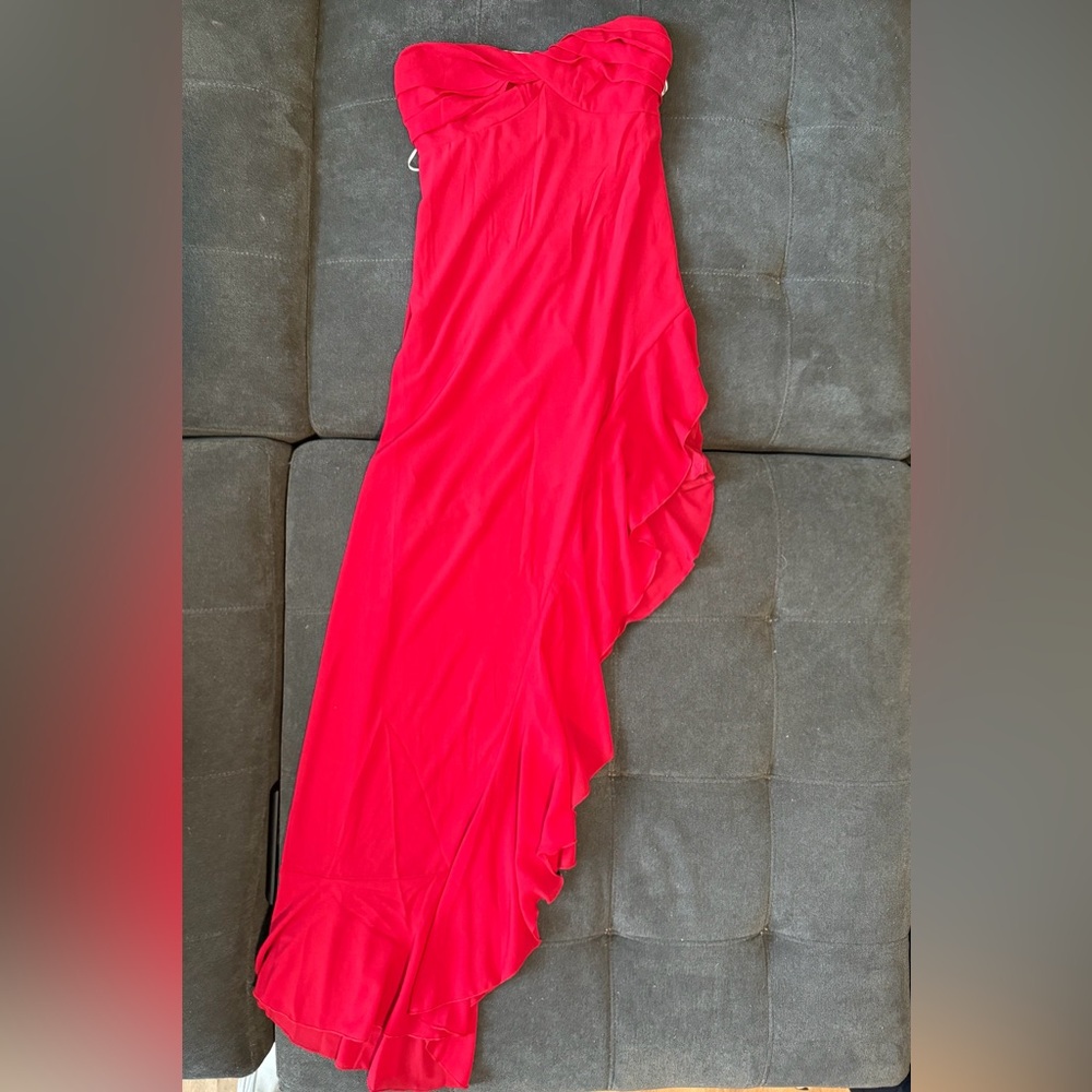 Hello Molly Strapless Red Dress
